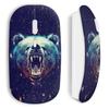 Wireless Mouse - Bear Style - Blue - Compatible Mac and PC - USB Dongle Included - Wireless Technology