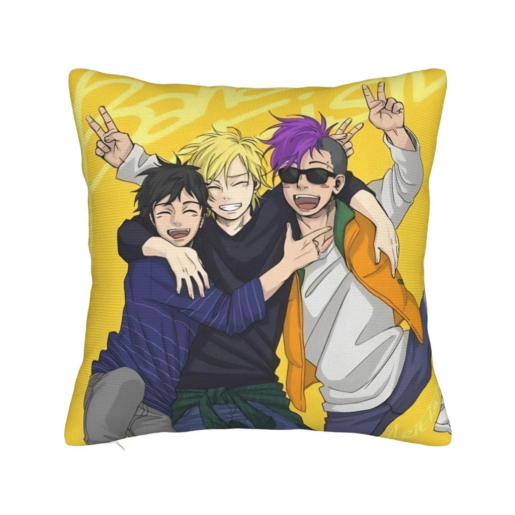 Декоративные наволочки Банановая рыба Аниме Аксессуары Постельная Подушка Чехол Наволочка Молния Много Размеров