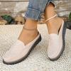 Women's Solid Color Embroidery Mule Shoes, Fashion Hundreds of Flat Shoes, Non-slip Comfortable Casual Women's Shoes
