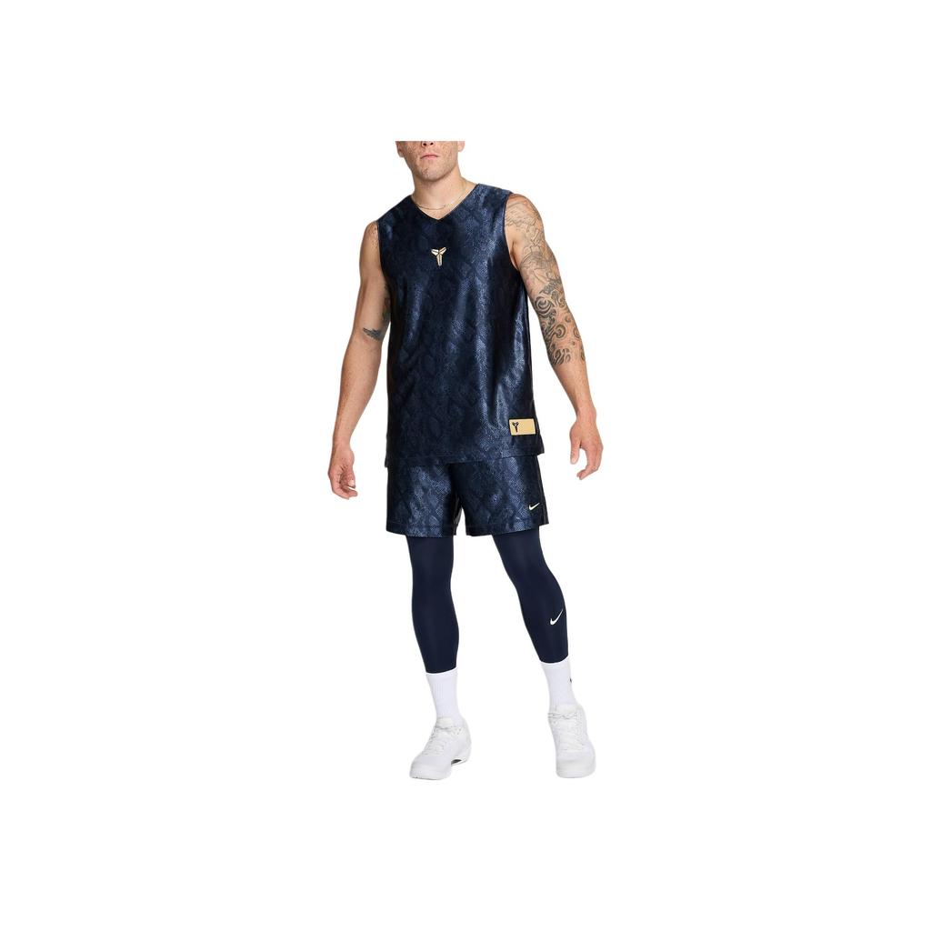 Nike Шорты для баскетбола Kobe Dri-FIT Standard Issue двусторонние, темно-обсидиановые/красные/золотые, мужские, синие, FZ0932-475