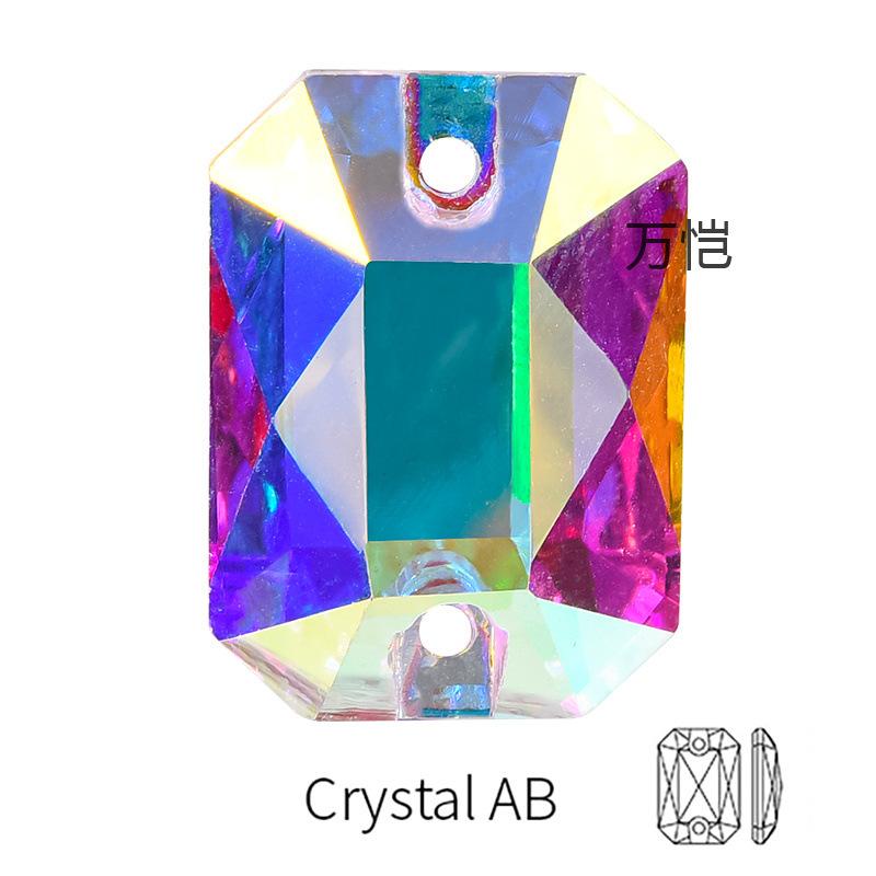 Стеклянная перевернутая кромка, ручная дрель, прямоугольная, специальной формы, плоское дно, двойное отверстие, ручная пряжка из камня, аксессуары для одежды своими руками