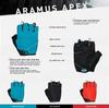 Lizard Skins Aramus Apex Cycling Short Jet XL Gloves, Finger, Black, (AAP10011)