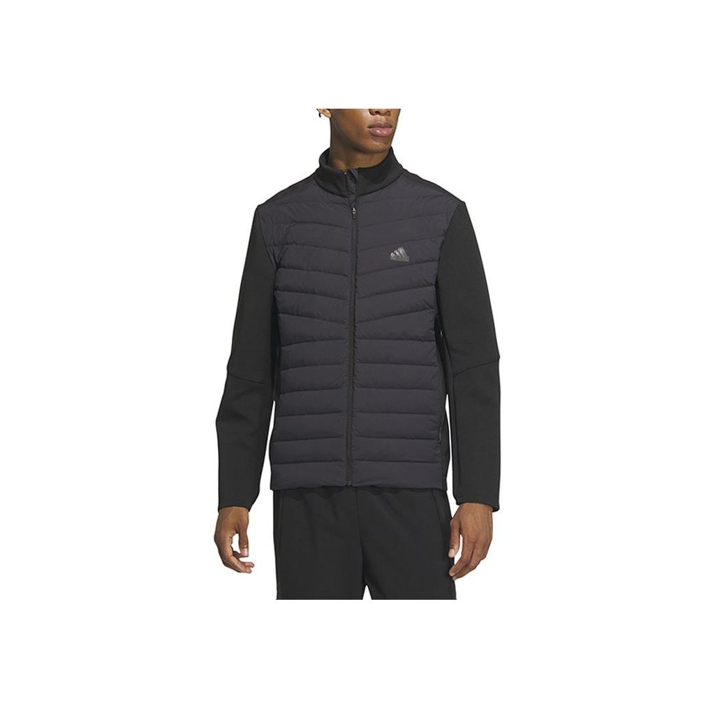 Adidas 650 Fill Solid Color Logo Stand воротник длинный рукав пуховик мужской верхняя одежда черный IW0786