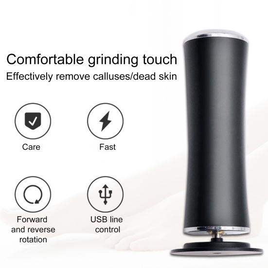 Набор для удаления мозолей на ногах с 60 шлифовальными насадками, 2 скоростные настройки, электрическая пилка для ног, портативные инструменты для педикюра