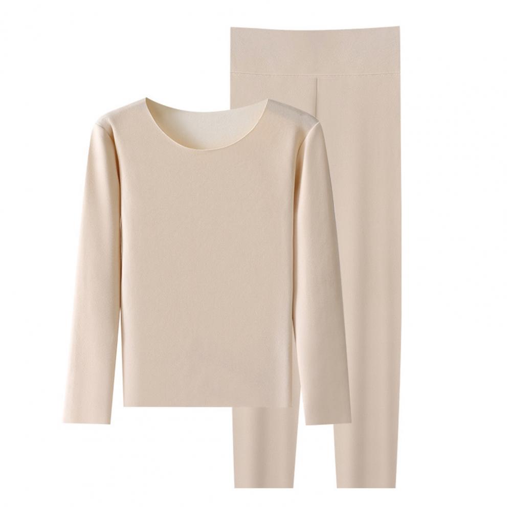 Warm Thermal Underwear Sexy Ladies Intimates Long Women Shaped Sets Winter  Female Middle Collar Thermal Shaping Clothes