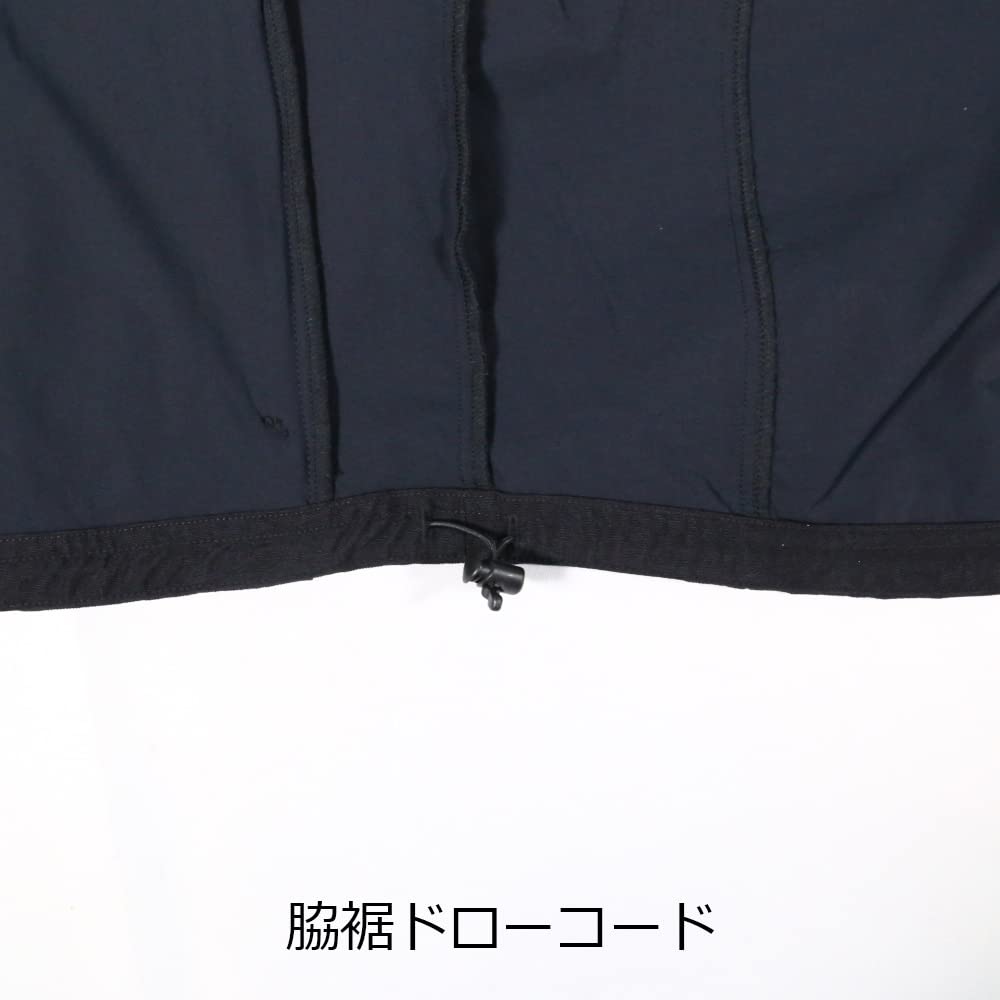 [COCOS Nobuoka] RKN-6992 [ROCKEN BLACK KITE TOKYO] Hooded Outerwear, Black, 3L