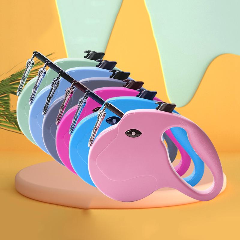 5M Dog Leash Automatic Retractable Nylon Traction Rope Belt Pet Walking Lead Roulette Leash Puppy Running Lead Extension Product