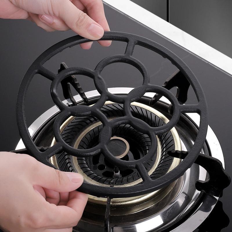 Подставка для кухонной газовой плиты, Универсальная подставка для кастрюли, Решетка для варочной панели, Маленькая полка для молочника с противоскользящим покрытием