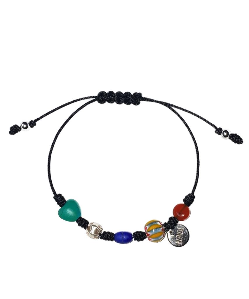 Браслет с черным камнем Runds Black Black