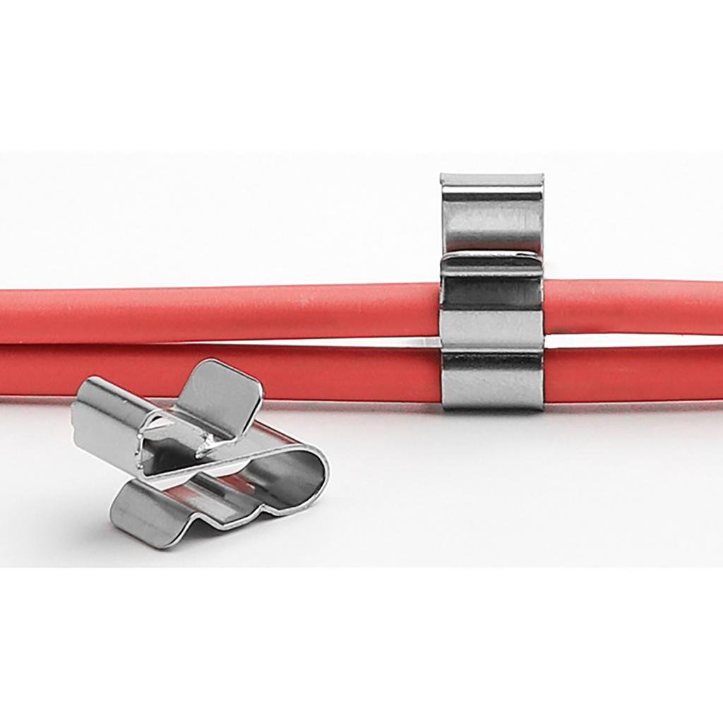 Upgrades Steel Solar Cable Clips Wire Management Clamps Secure Solar Panel Cable Clips Simple Installation for Cable