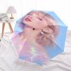 Taylor Swift Themed Automatic Opening and Closing Umbrella, Compact Travel Umbrella, Lightweight and Portable, Suitable for Beach Commuting
