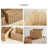 1PC Paper Rope Woven Storage Basket High-capacity Clothing Storage Boxes Kitchen Storage Basket for Pastries Cosmetics Fruits