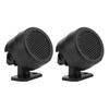 Qiilu Audio Speaker Car Super Power Tweeter 2 Pieces 4 Ohm Plastic Material 12VDC 500W with Screws High Temperature Resistant Lightweight Voice Coil