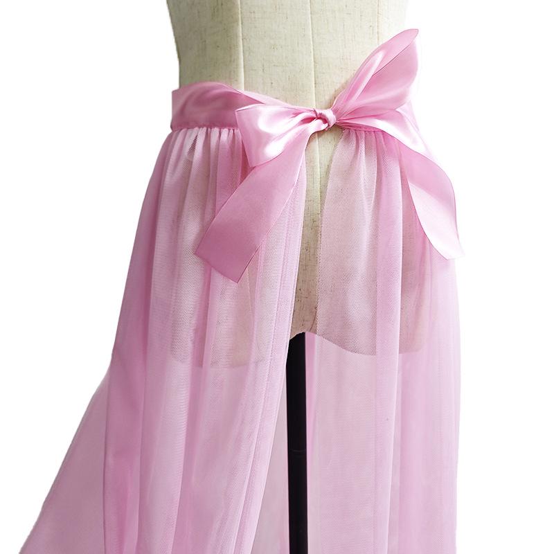 Black Tulle See-Through Midi Skirt Evening Dress - Vintage Prom and Party Attire