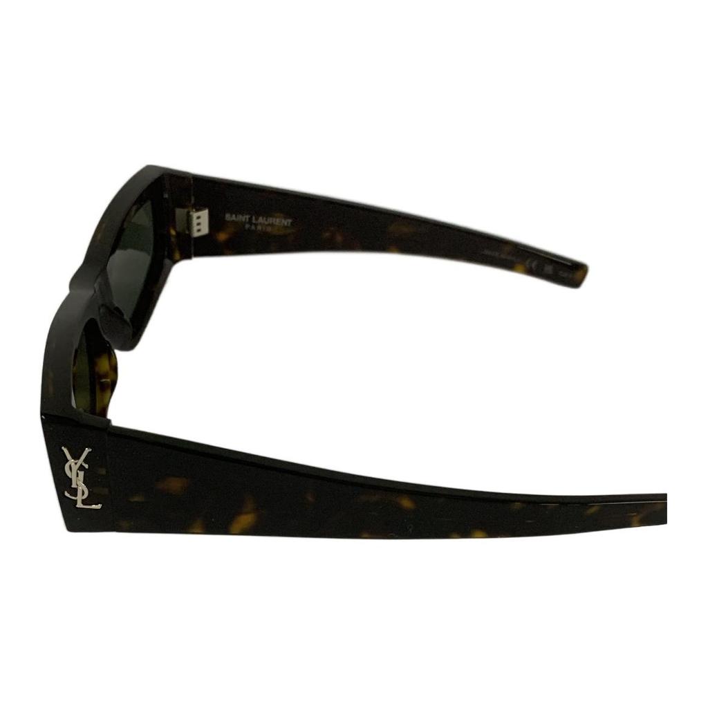 Saint Laurent Logo Rectangle Sunglasses Women sunglasses Tortoise SLM140F-003