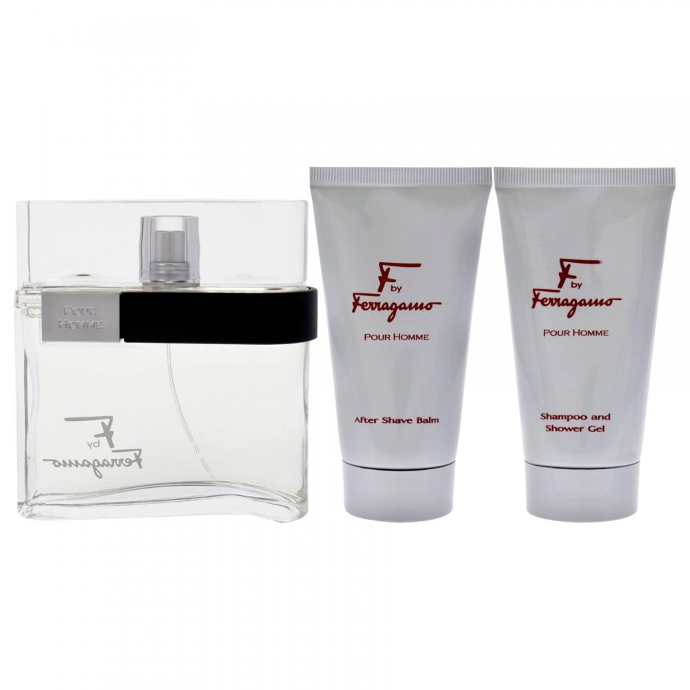 Salvatore Ferragamo F By Salvatore Ferragamo For Men 3 Pc giFt Set 3.4oz Edt Spray 2.5oz Shower Gel 2.5oz aFter Shave Balm undeFined