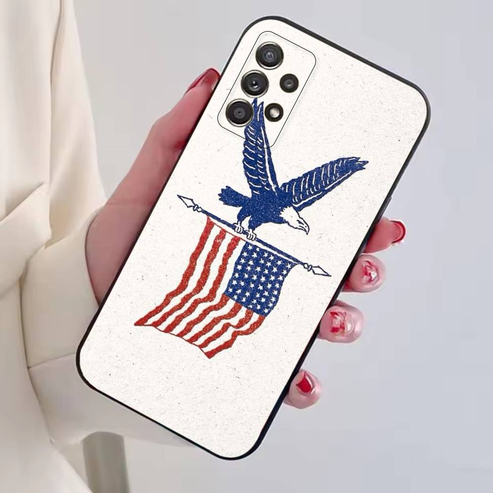 США А-Америка Флаг Чехол для Телефона для Samsung S25,S24,S21,S22,S23,S30,Ultra,S20,Plus,Fe,Lite,Note,10,Черный Чехол