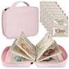 Removable Pages Travel Jewelry Organizer Zipper Closure Portable Jewelry Bag  Travel Use