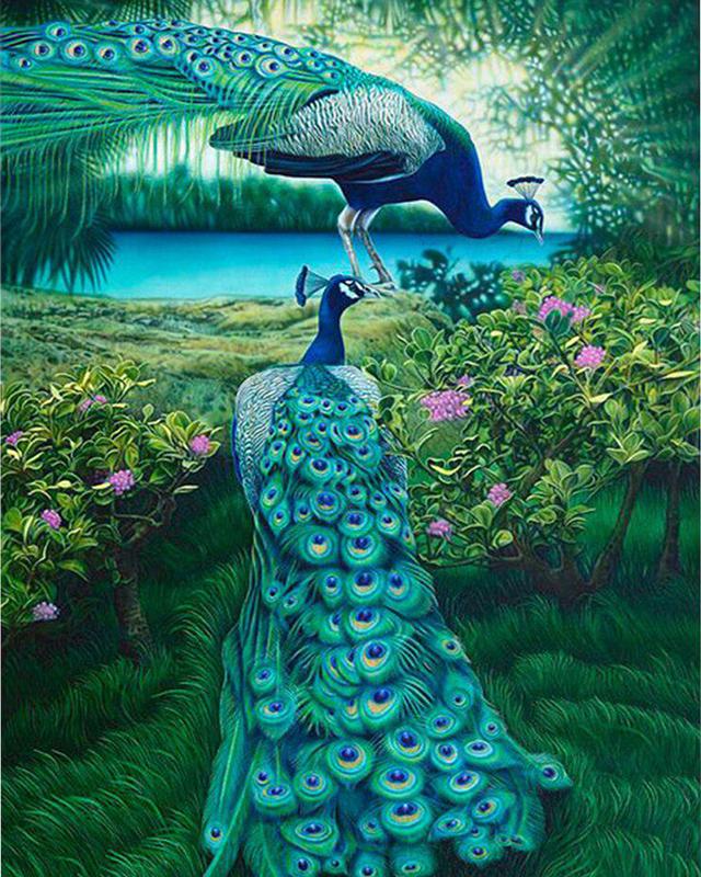5D алмазная живопись Павлин Новое поступление Алмазная вышивка крестиком животное полная квадратная круглая дрель мозаика подарок ручной работы