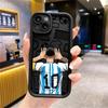 Мягкий ТПУ чехол для телефона для iPhone 14 Pro 14 11 12 Mini 15 Plus 16e 13 Pro MAX 11 XS XR 16 Plus Мультяшный Футбольный Номер