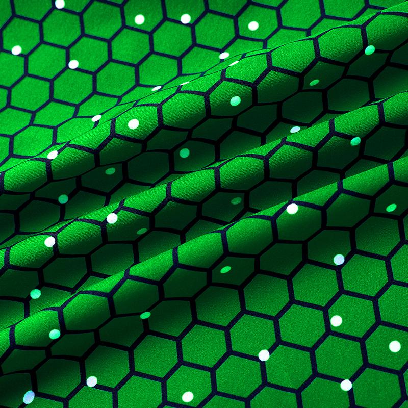 Женские платья большого размера с круглым вырезом и длинным рукавом с принтом