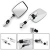 Rectangle 10MM Rear View Mirrors For Suzuki VS600 VS750 VS800 VL800 VZ800 VL1500