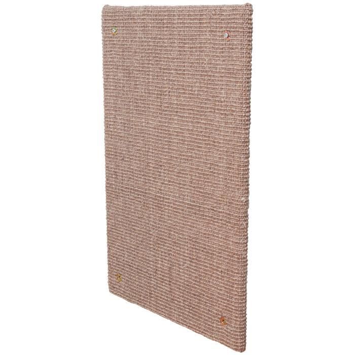 Когтеточка XXL TRIXIE - Сизалевый коврик / Кошачья мята - 50 x 70 см - Серо-коричневый