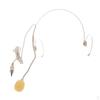 Headphone Double Ear Hook Back Blectret Headband Microphone Vertical Type Plug