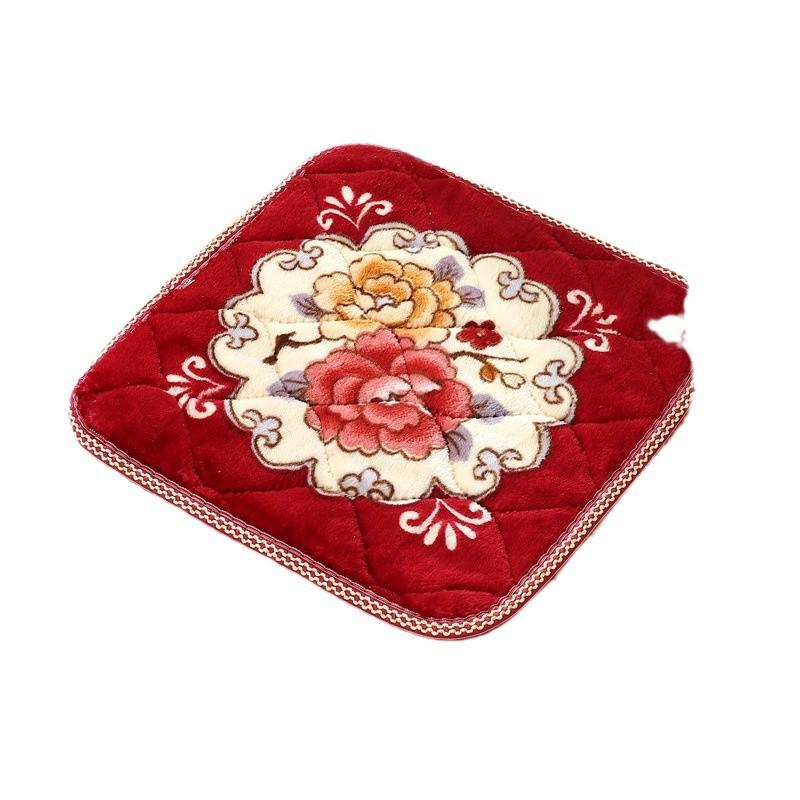 Уютная плюшевая накладка на сиденье стула из фланели: Зимняя утолщенная и увеличенная подушка для офиса, дивана или стула.