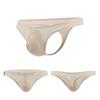 Men Briefs T Shape Thin High Elasticity Solid Color U Convex Pouch Male