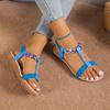 Women Sandals 2024 New Summer Fashion Flat Shoes for Women Casual Beach Sexy Outdoor Designer Sandals Women Sandalias De Mujer