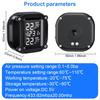 Motorcycle Tire Pressure Monitoring System LCD Display Solar Charging Waterproof Tyre Temperature Alarm Sensor