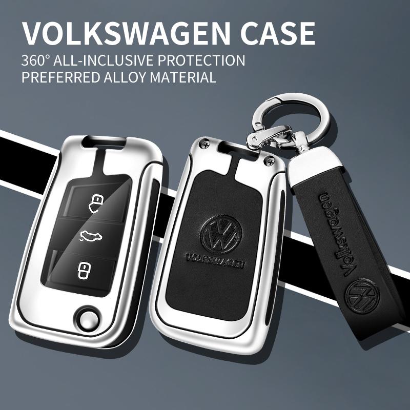 Для автомобиля VOLKSWAGEN Чехол-брелок для ключа из цинкового сплава Металлическая оболочка ключа для брелока для ключей автомобиля Для VW Volkswagen VW Tiguan MK2 Golf 7 MK7 T-Cross T-