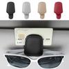 Car Sun Visor Clip Glasses Cards Case Auto Sunglasses Visor Glasses Holder Sunglasses Bracket Holder Pu Leather Glasses Support