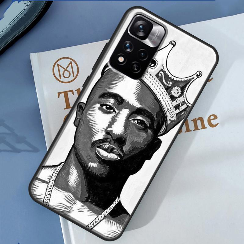 Рэпер 2pac Певец Тупак Чехол Для Xiaomi Redmi 14C 13C 10C 12C Redmi Note 13 14 Pro 12 11 9 10 9S 10S 11S 12S Обложка