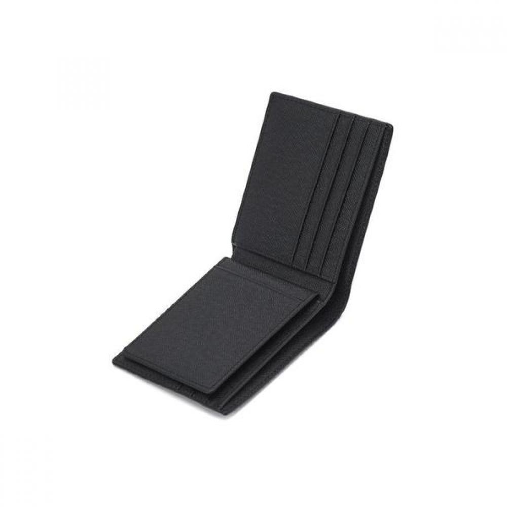 Daks Black Check Leather Wallet Dbwa2f093