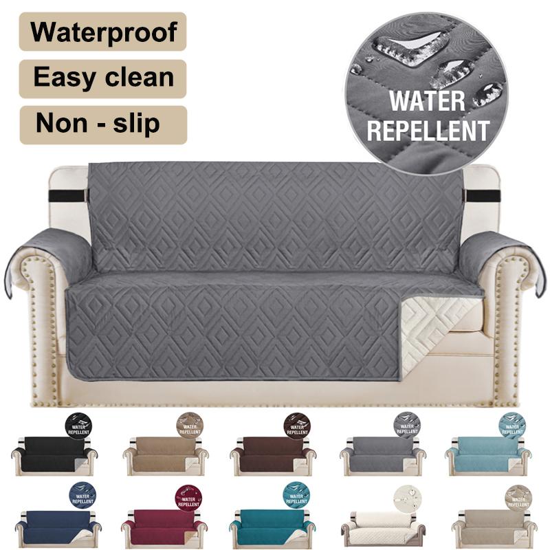 Quilted Anti-wear Couch Covers Washable Waterproof Anti-slip Sofa Cover Multi-Purpose Sofa Covers For Living Room Home Protector