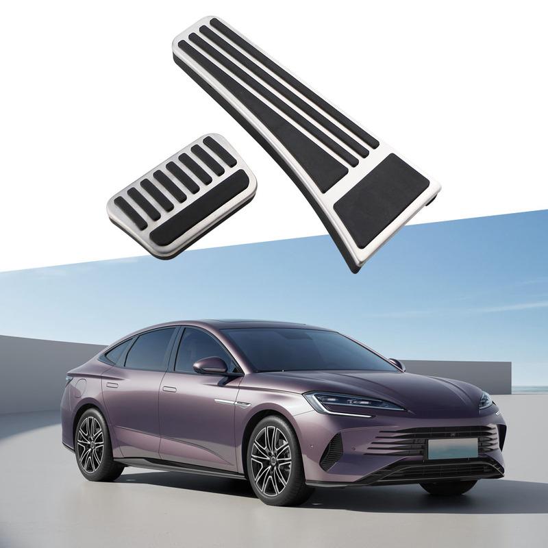 Автомобильные педали для BYD Seal 6 Sealion 7 2024 DENZA D9 Накладка на педаль газа Накладка для тормоза и площадка для отдыха ноги Без сверления Противоскользящие Автомобильные накладки