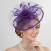 Elegant Feather Fascinator Hat French Tea Party Hat Hair Clip Vintage Kentucky Hat  Photography