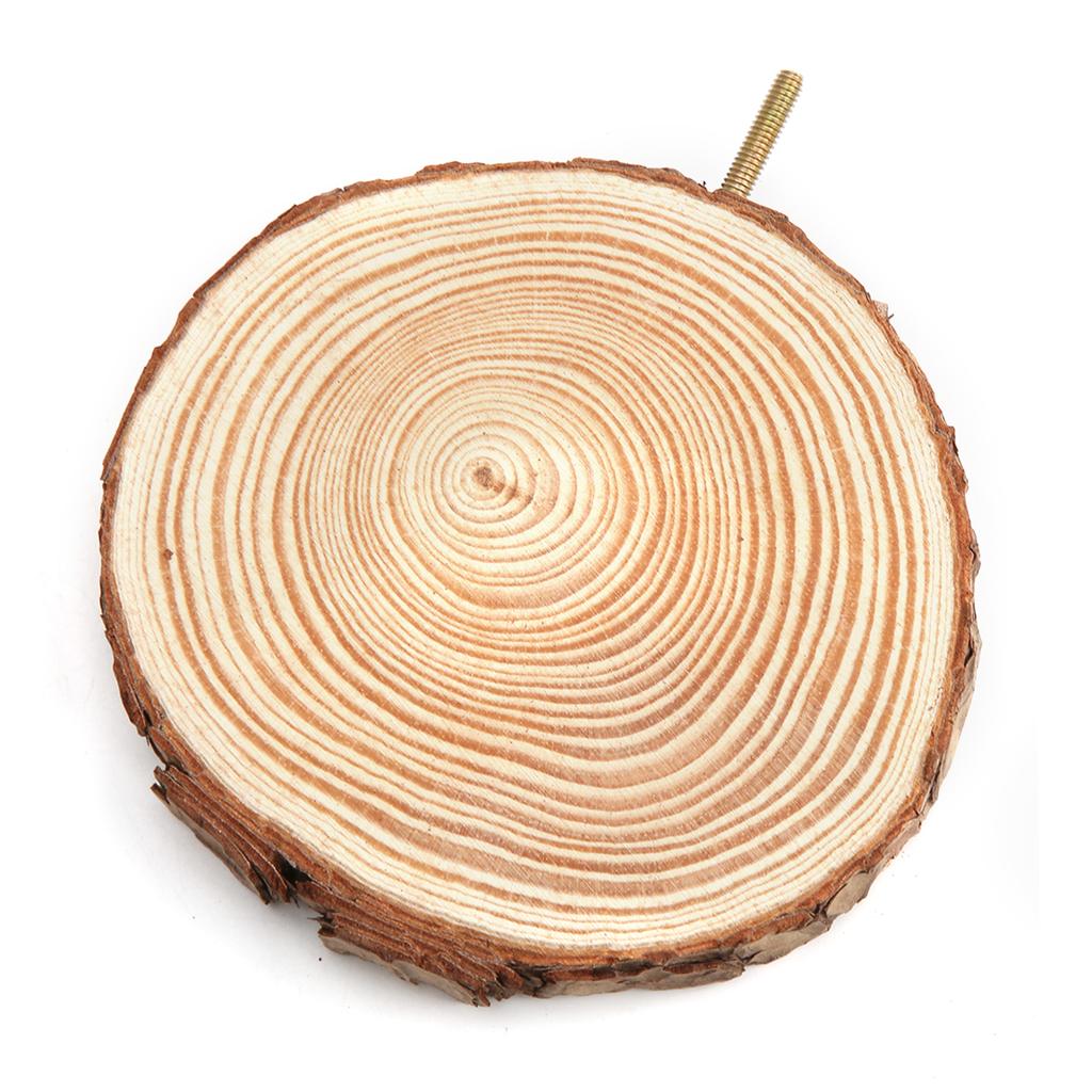 Птицы Круглая платформа для жердочек Натуральная деревянная подставка для клетки Птицы Попугаи Кусающиеся Стоя8-10