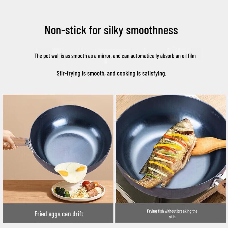 Zhensanhuan Zhangqiu Wrought Iron Wok