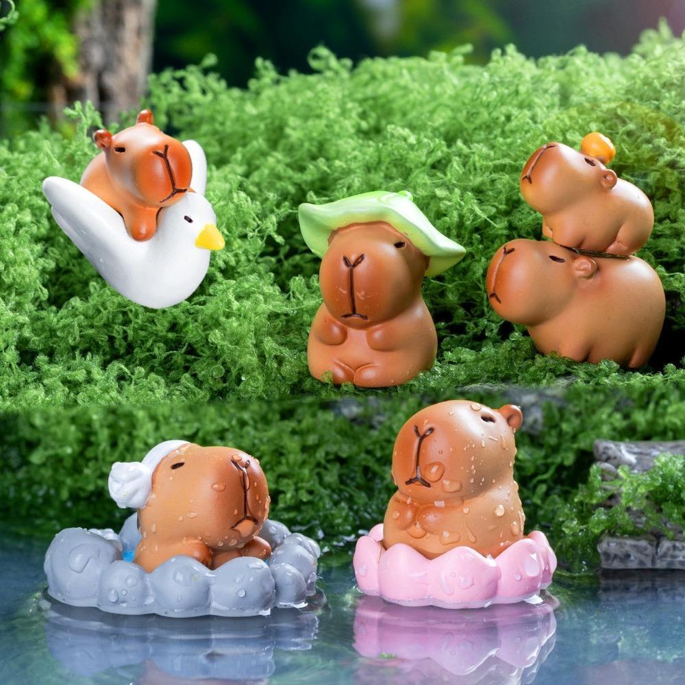 Take Bath Simulation Capibara Model Swimming Capybara Animals Figures  Children