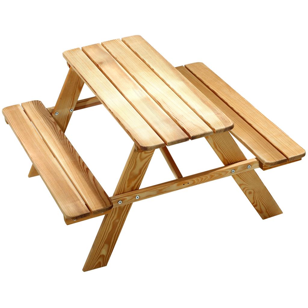 KADAX Садовая скамейка Деревянная скамейка для детей со столом Столиком Для сада