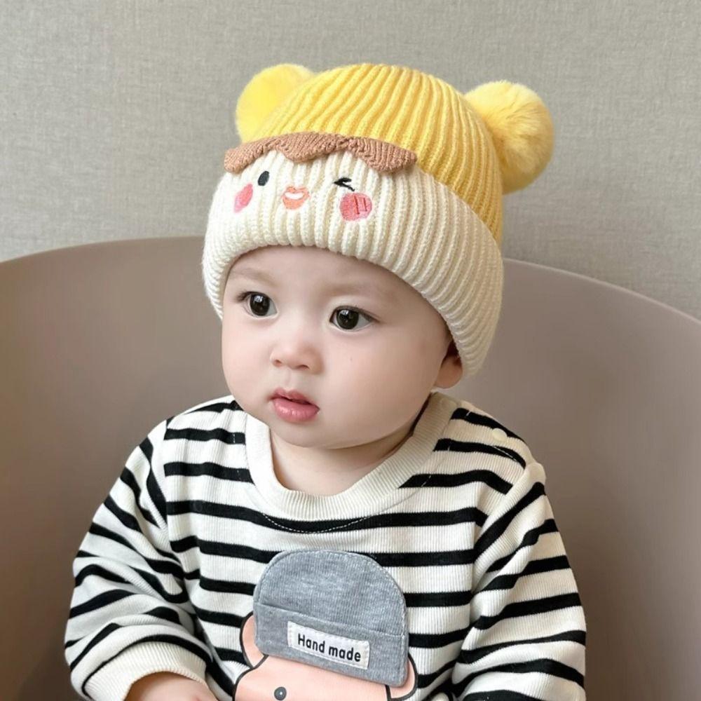 Knitted Knitted Hat Cute Pullover Hat New Ear Protection Cap
