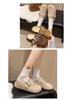Женские ретро-тапочки Birkenstock с толстой подошвой, флисовой подкладкой и меховым круглым носком для осени/зимы.