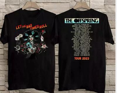 The Offspring Тур 2023 Let The Bad Times Roll Футболка Хлопок Унисекс Для Поклонников