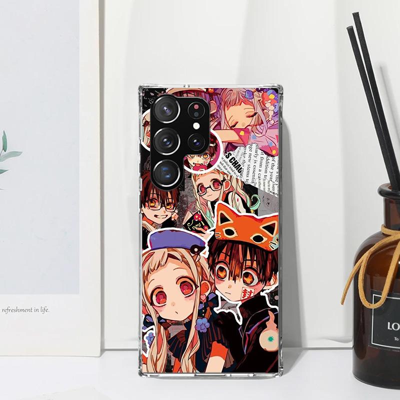 Чехол для телефона с персонажем Аниме Туалетный Ханко-кун Для Samsung Galaxy S24 S23 S22 S21 Fe S20 Ultra S10 S9 + S8 Plus S10E Художественные Fundas Задняя сторона C