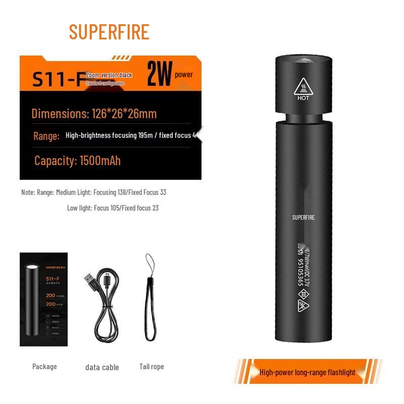 SupFire S11-F Mini LED Rechargeable Flashlight