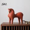 Modern Style Horse Figurine Ceramic Abstract Figurine, Statue for Home Office Contemporary Animal Decor Decor, Artistic Sculpture Ornament Living Room