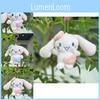 Pink Plush Adorable Bunny Keychain 10cm Soft Cute Stuffed Animal Gift With Chains Colorful